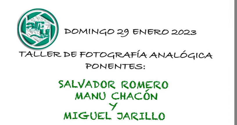 portada taller fotografia analogica